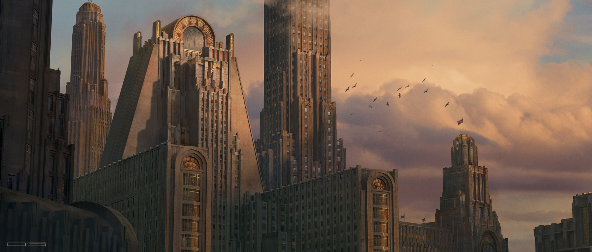 Art Deco City by Vincenzo Barkasy (Concept Artist) - Zerply