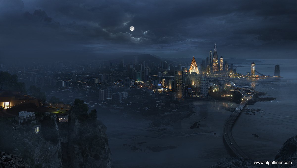 Matte Painting for Ballistic Publishing D'Artiste by Alp