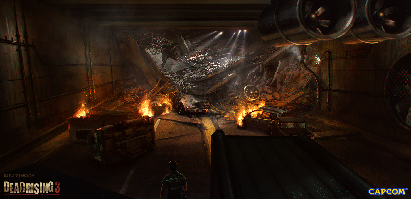 Dead Rising 3 Concept - Tunnel Collapse by Kelly Mclarnon - Zerply